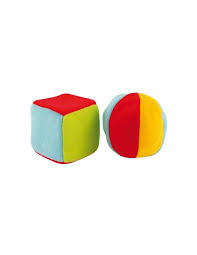4750.Мягкая FOR KIDS Canpol babies soft sensory `Ball and Cube` #4750